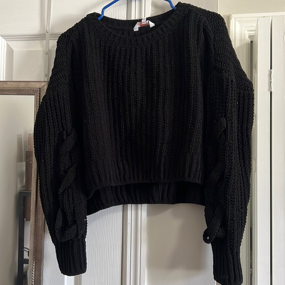 Cropped Black Sweater